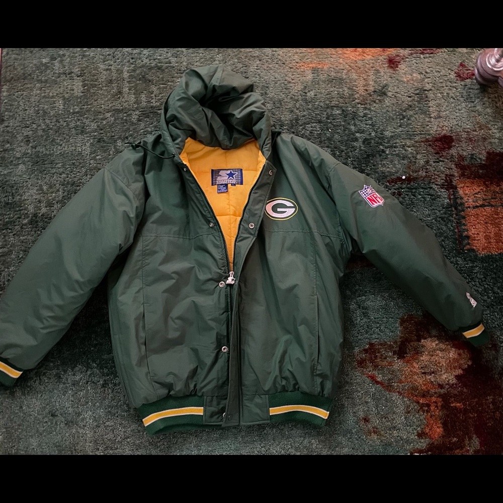 VINTAGE BRAND NEW GB PACKERS STARTER JACKET FOR SALE SZ LARGE!!!